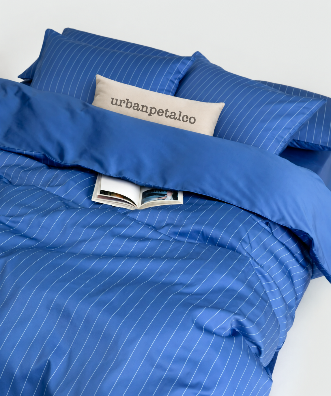 Timeless Stripe Double-Yarn Pima Cotton Sateen Bedding Set Main image
