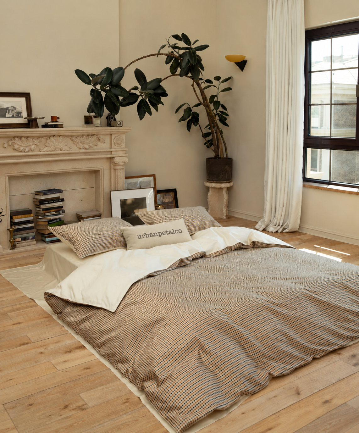 Heritage Check Double-Yarn Pima Cotton Bedding Set Main image