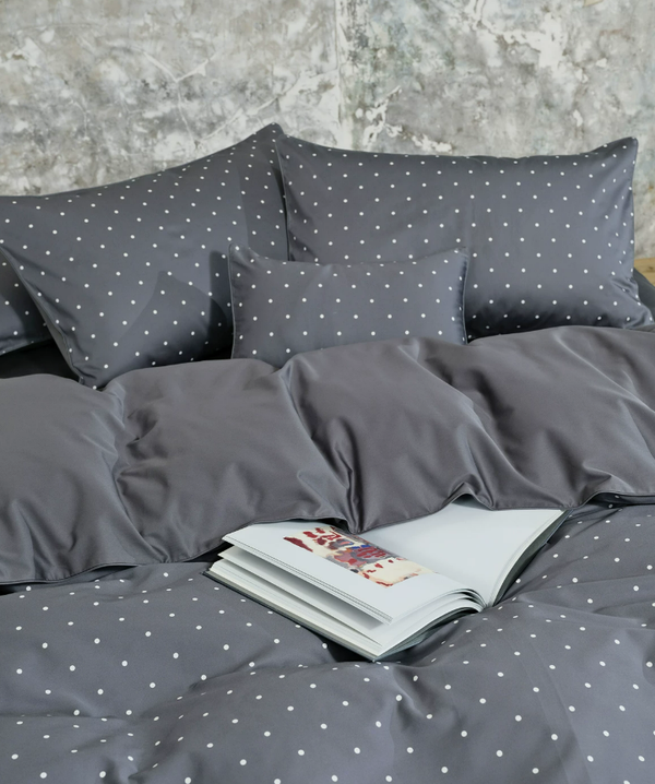 Polka Dot Haven Long-Staple Cotton Sateen Bedding Set