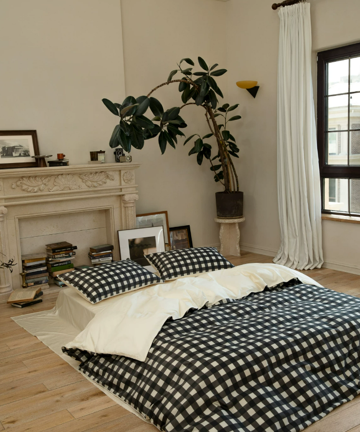 Heritage Check Double-Yarn Pima Cotton Bedding Set Secondary image