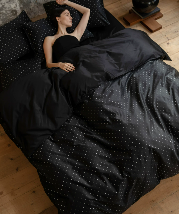 Polka Dot Luxe Double-Yarn Pima Cotton Bedding Set