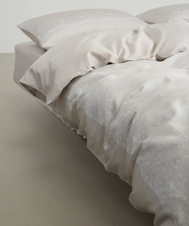 Lace Garden Tencel Cotton Cooling Bedding Set