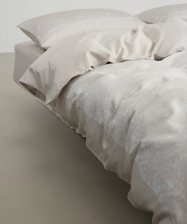 Lace Garden Tencel Cotton Cooling Bedding Set