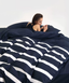 Nautical Stripe Long-Staple Cotton Sateen Bedding Set