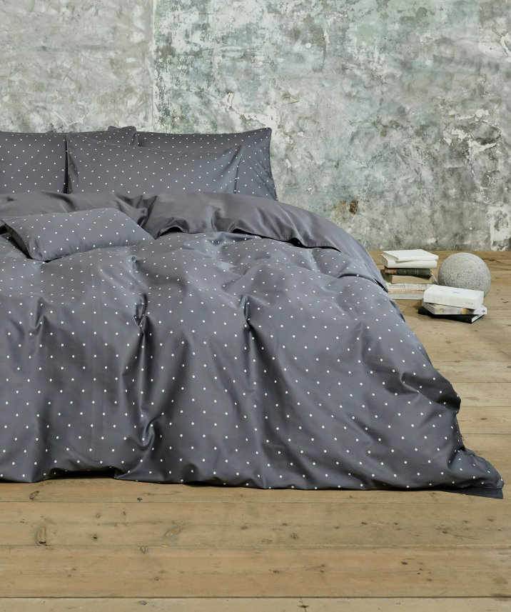 Polka Dot Haven Long-Staple Cotton Sateen Bedding Set