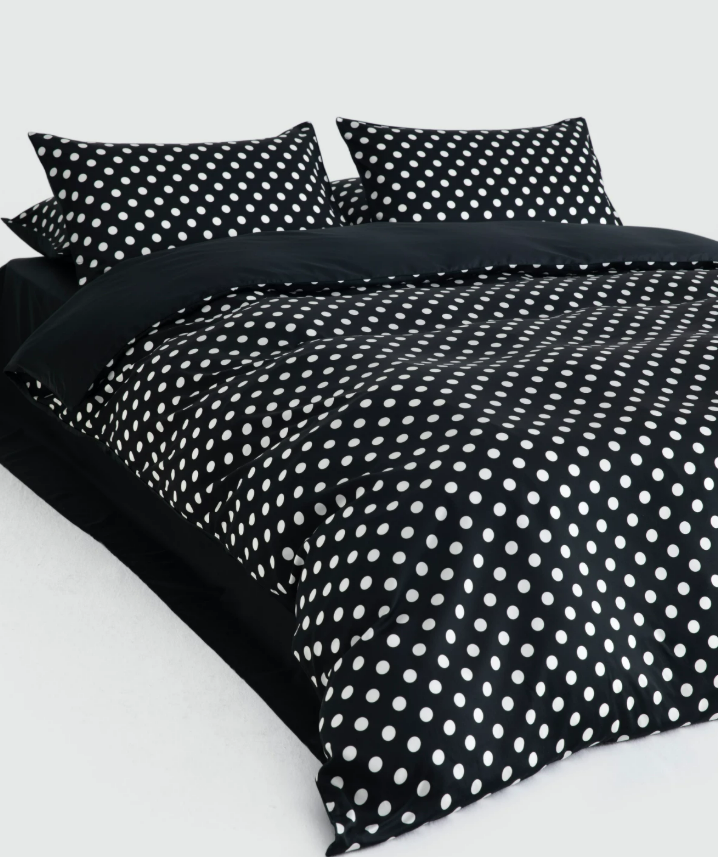 Polka Dot Tencel Cotton Sateen Bedding Set