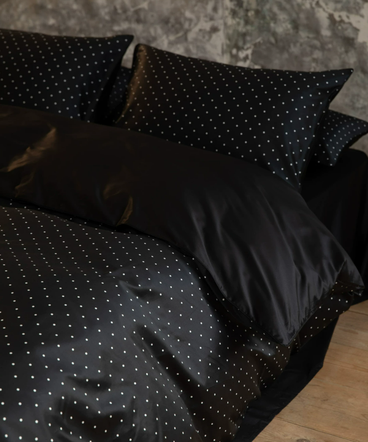 Polka Dot Luxe Double-Yarn Pima Cotton Bedding Set